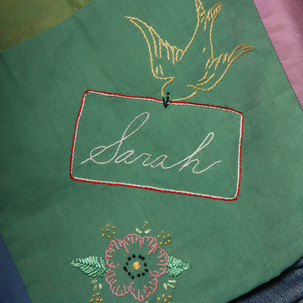 Trapeze Top - 1930's Hand Embroidered Family Album