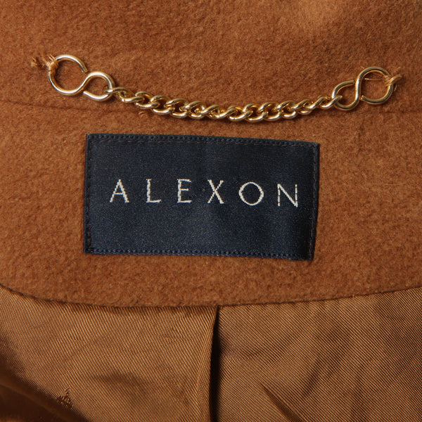 Vintage 80's Alexon Caramel Cashmere/Angora Coat
