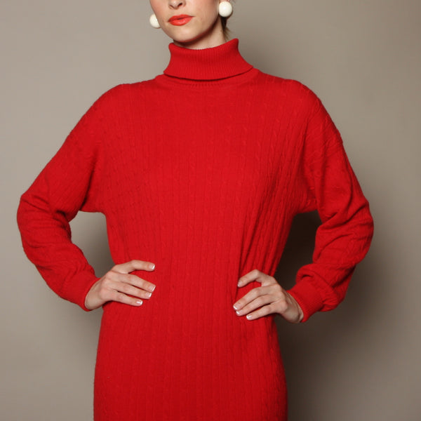 Vintage 80's Bill Blass Cashmere Sweater Dress