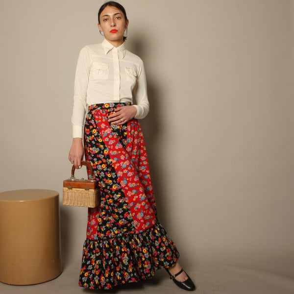 Vintage 70’s Outdoor Generation Cotton Prairie Skirt