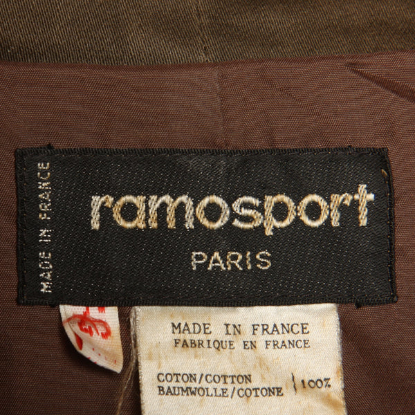 Vintage 70's Ramosport France Cotton Trench Coat