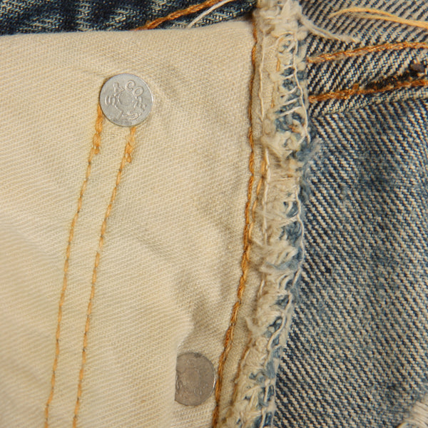 Vintage Late 1960's Levi's Hand Patched Selvedge Jeans
