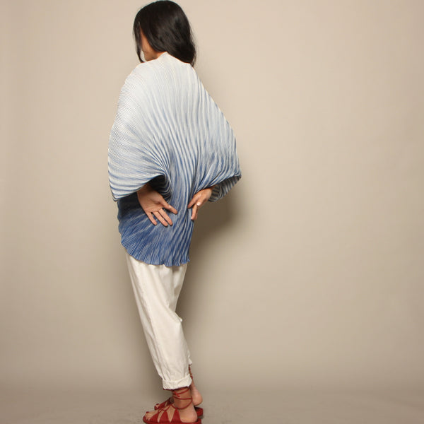 Vintage 80's Ellen Hauptli Sculptural Pleated Cocoon Jacket