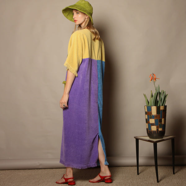 60's Cannon Cavalier Colorblock Towel Resort Dress