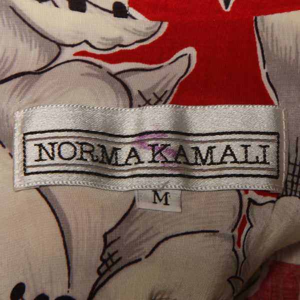 Vintage 80's Norma Kamali Hawaiian Floral 40's Rayon Jacket