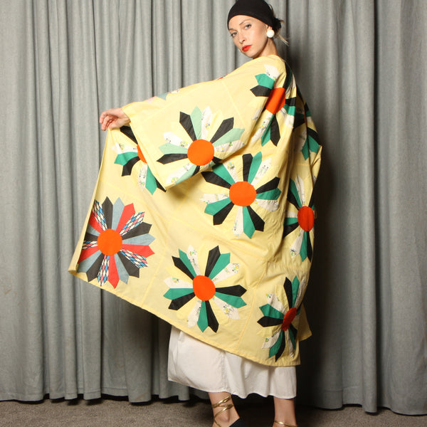 Antique Quilt Kimono Duster