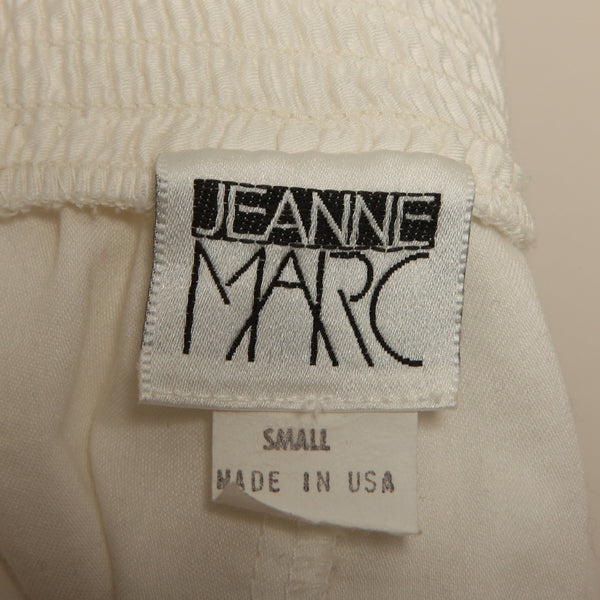 Vintage 80's Jeanne Marc Quilted High Waist Cotton Pants