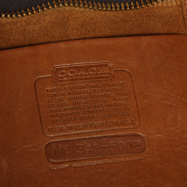 Vintage 70's Coach NYC USA Leather Slim Handle Satchel Bag