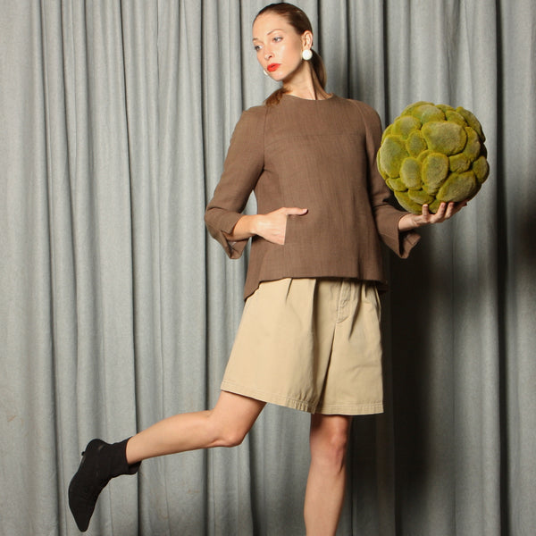 Vintage 60's Galanos Wool Shell Top
