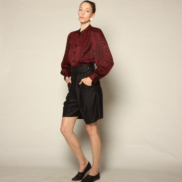 Vintage Pierre Balmain Haute Couture Silk Blouse