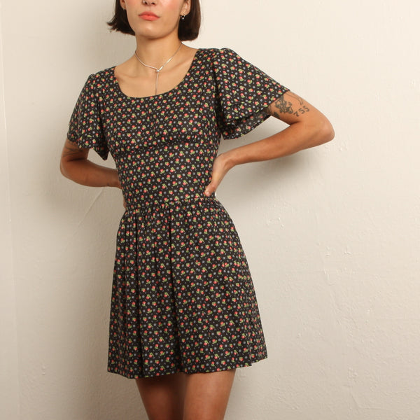 Vintage 50’s Cotton Rosebud Lolita Mini Dress