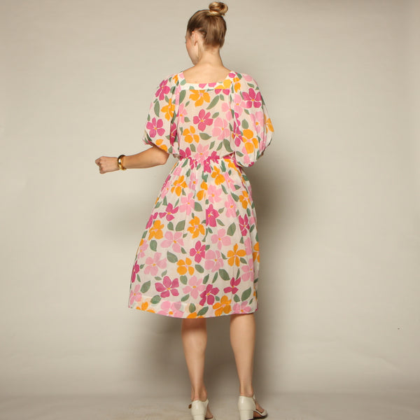 Vintage 70's Nipon Boutique Cotton Voile Dress