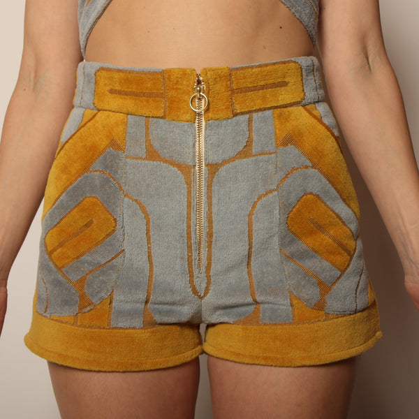 70's Pierre Cardin for Fieldcrest Towel Halter + Shorts Set